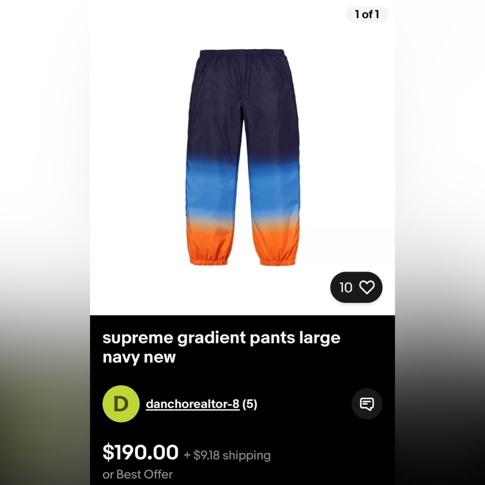 Supreme Gradient pants size Large - Picture 10 of 10